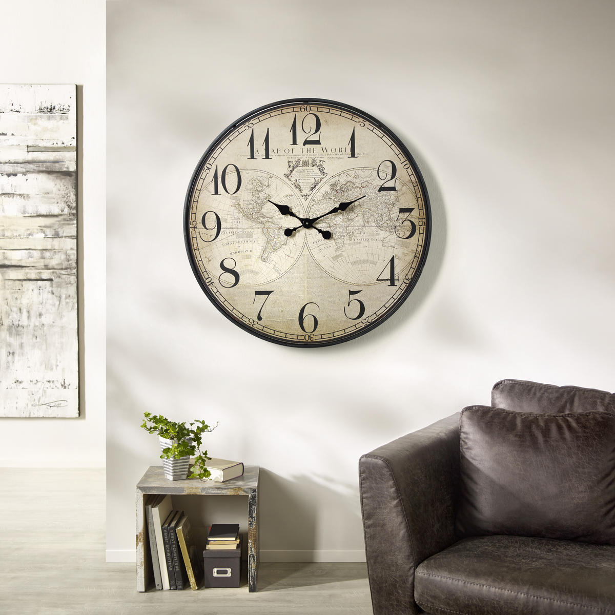ZIDNI SAT  80 cm        - višebojna, Osnovno, papir/drvo (80cm) - Ambia Home