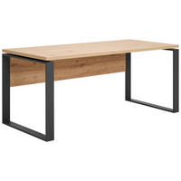 SCHREIBTISCH 170/80/75 cm  in Schwarz, Eiche Artisan  - Anthrazit/Schwarz, Design, Holzwerkstoff/Metall (170/80/75cm) - Carryhome