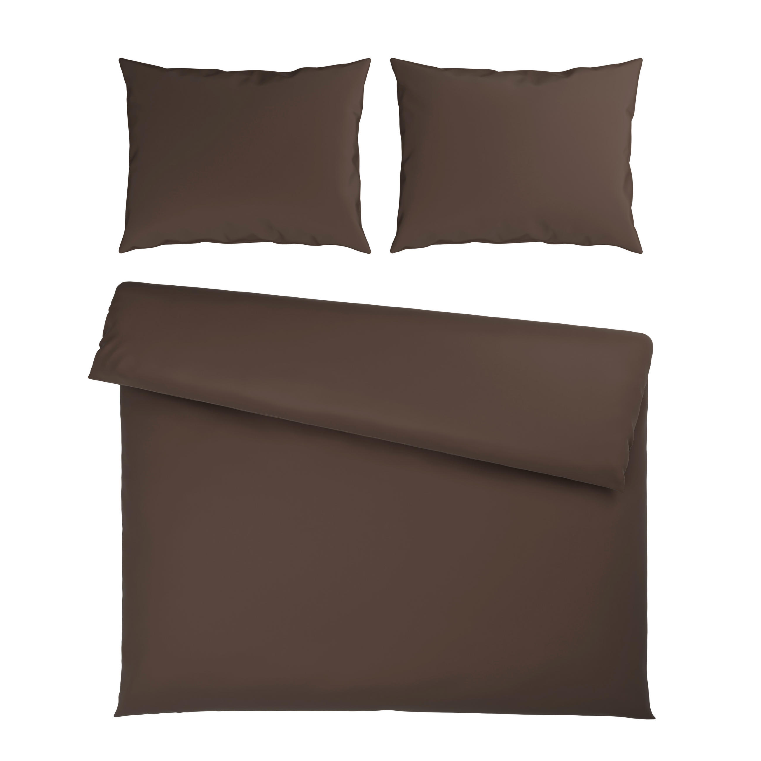 BETTWÄSCHE 200/200 cm  - Braun, Basics, Textil (200/200cm) - Bio:Vio