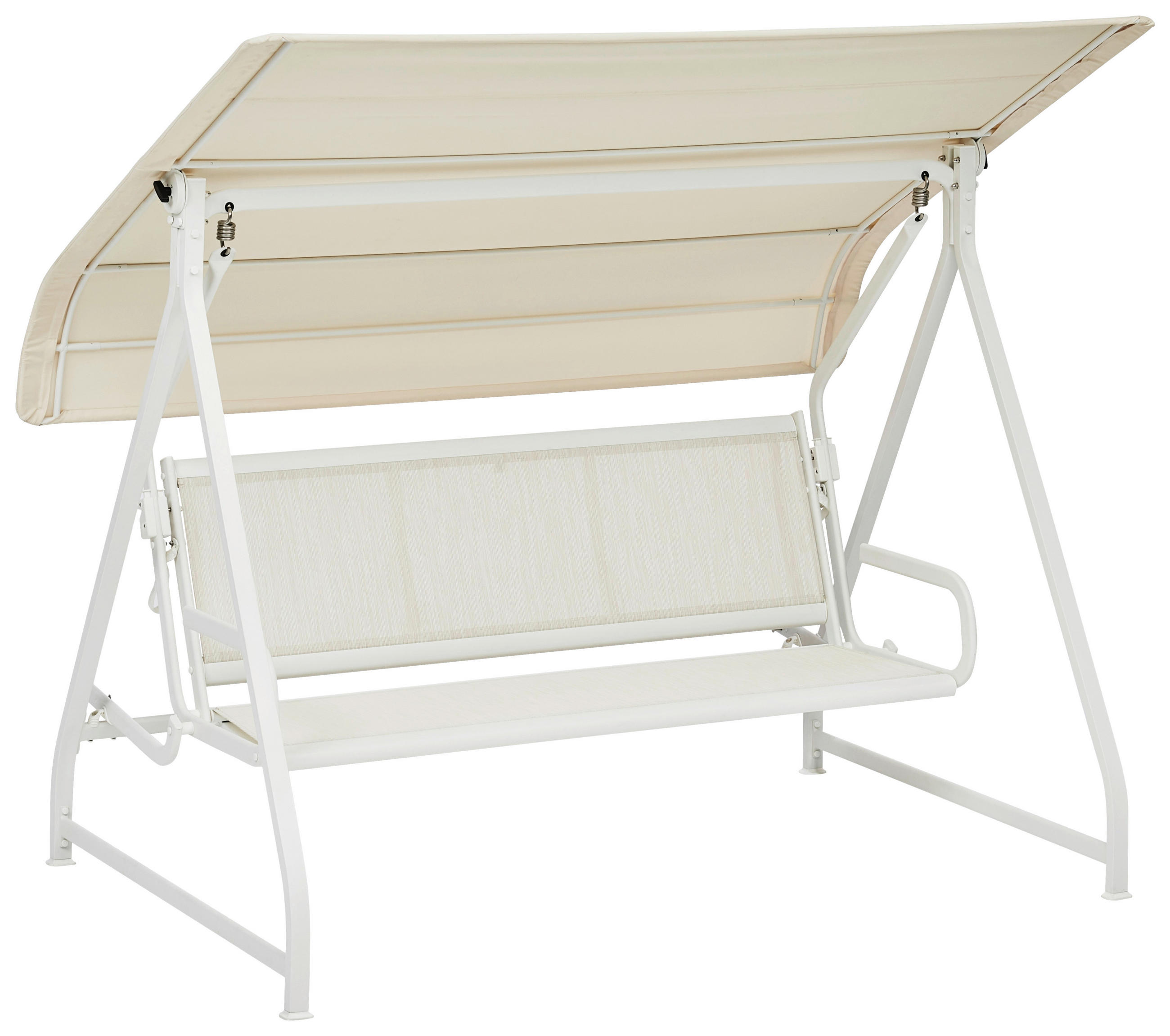 HOLLYWOODSCHAUKEL 169/189/228 cm Weiß, Beige  - Beige/Weiß, Basics, Textil/Metall (169/189/228cm) - Kettler