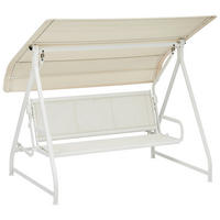 HOLLYWOODSCHAUKEL 169/189/228 cm Weiß, Beige  - Beige/Weiß, Basics, Textil/Metall (169/189/228cm) - Kettler