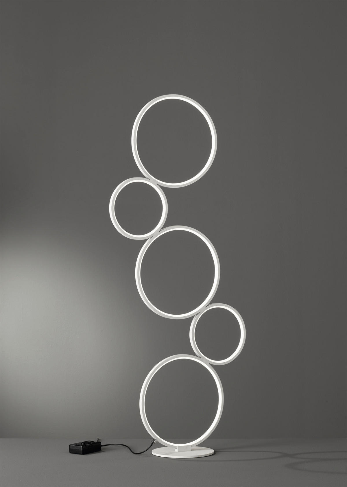 LED-STEHLEUCHTE 47/20/115 cm    - Weiß, Design, Metall (47/20/115cm) - Trio Leuchten