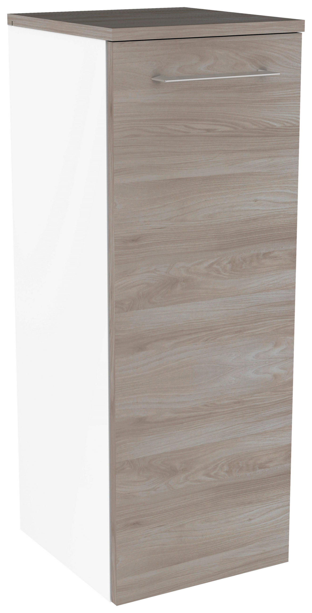 UNTERSCHRANK 30,5/81/32 cm   - Chromfarben/Eschefarben, MODERN, Glas/Holzwerkstoff (30,5/81/32cm) - MID.YOU