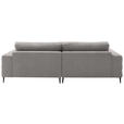 ECKSOFA  in Flachgewebe Sandfarben  253/177 cm  - Sandfarben/Schwarz, Design, Textil/Metall (253/177cm) - Dieter Knoll