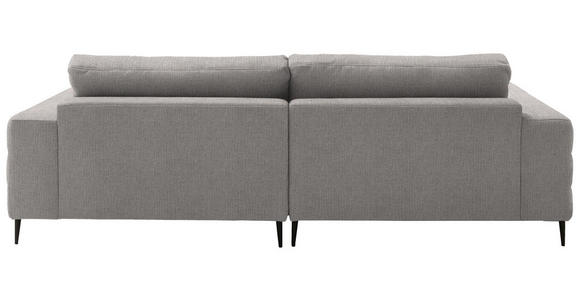 ECKSOFA  in Flachgewebe Sandfarben  253/177 cm  - Sandfarben/Schwarz, Design, Textil/Metall (253/177cm) - Dieter Knoll