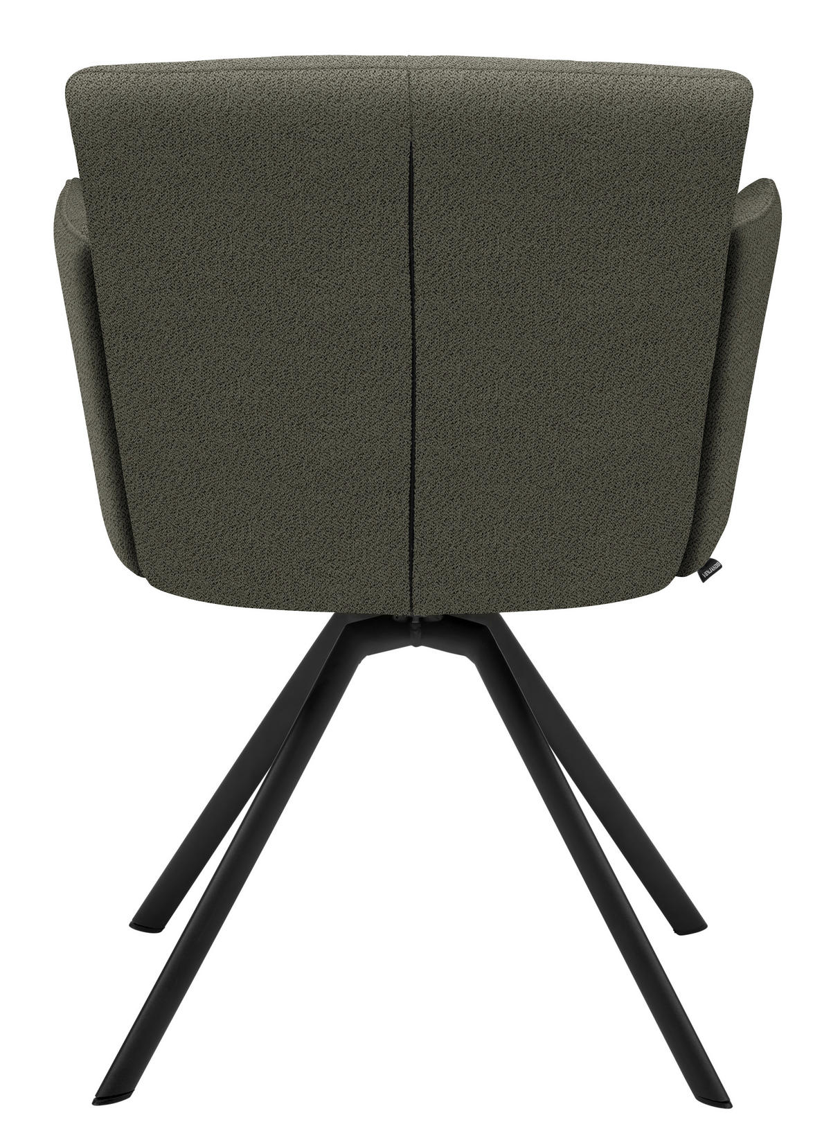 ARMLEHNSTUHL Stahl Webstoff  - Greige/Anthrazit, Design, Textil/Metall (58/83/62cm) - Venjakob