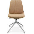 STUHL  in Aluminium Flachgewebe Metall, Textil  - Alufarben/Orange, Design, Textil/Metall (46/81,5-84,5/55cm) - Johann Jakob