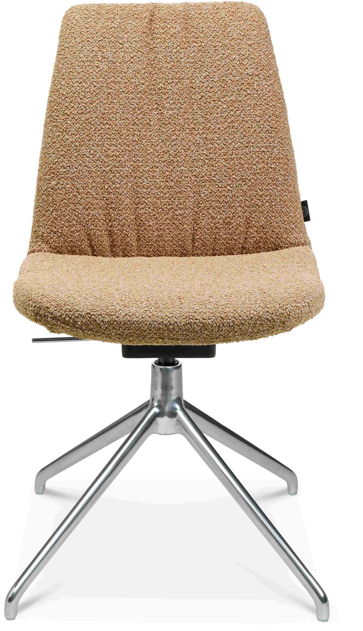 STUHL  in Aluminium Flachgewebe  - Alufarben/Orange, Design, Textil/Metall (46/81,5-84,5/55cm) - Johann Jakob