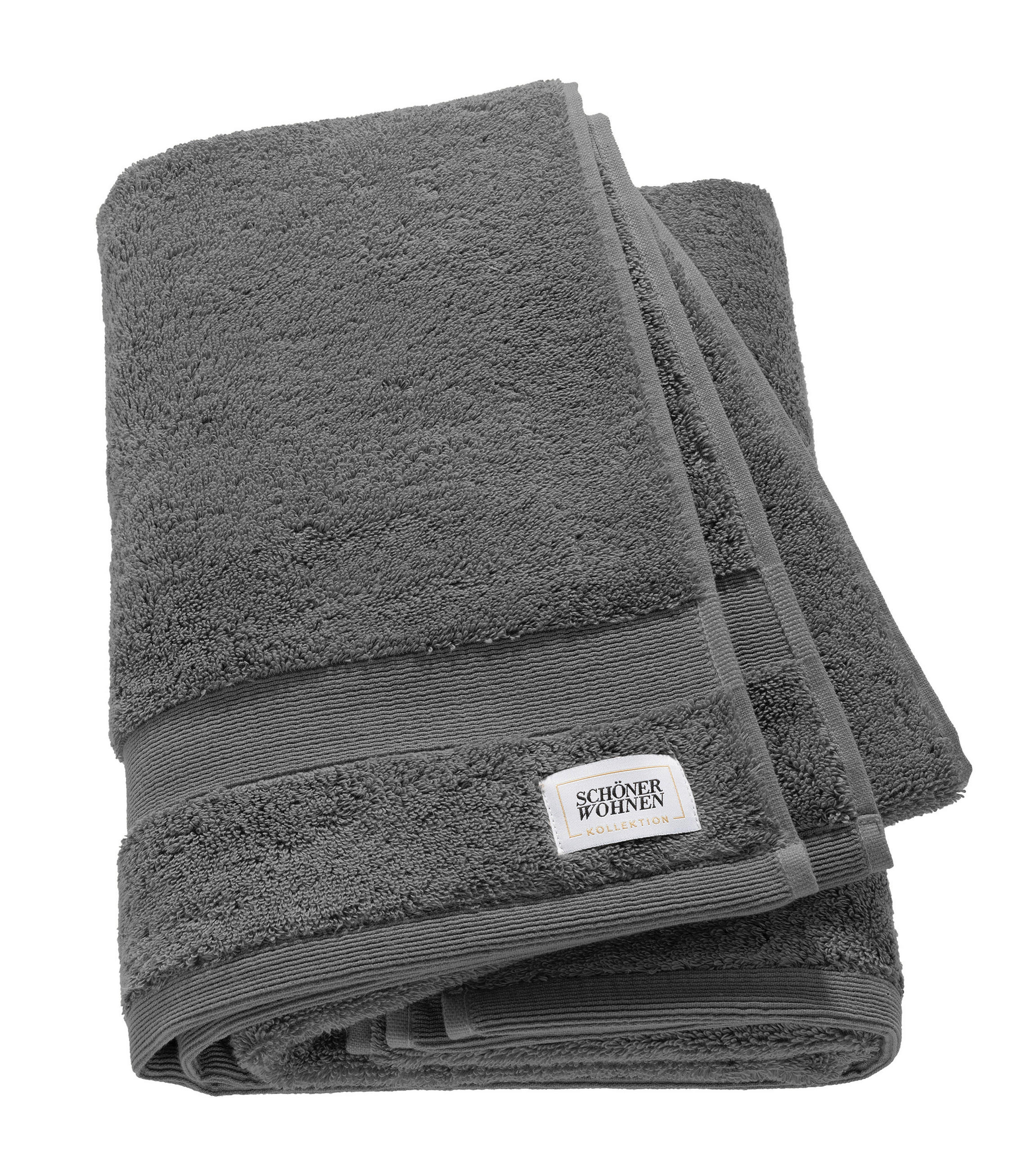 DUSCHTUCH SW-Cuddly  - Anthrazit, Basics, Textil (70/140cm) - Schöner Wohnen