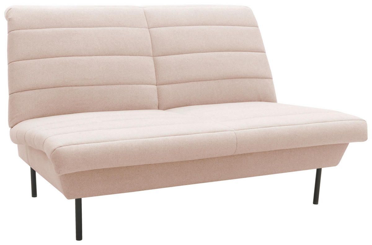 2-SITZER-SOFA Creme  - Creme/Schwarz, Design, Textil/Metall (145/92/103cm) - LOOKS by W.Joop