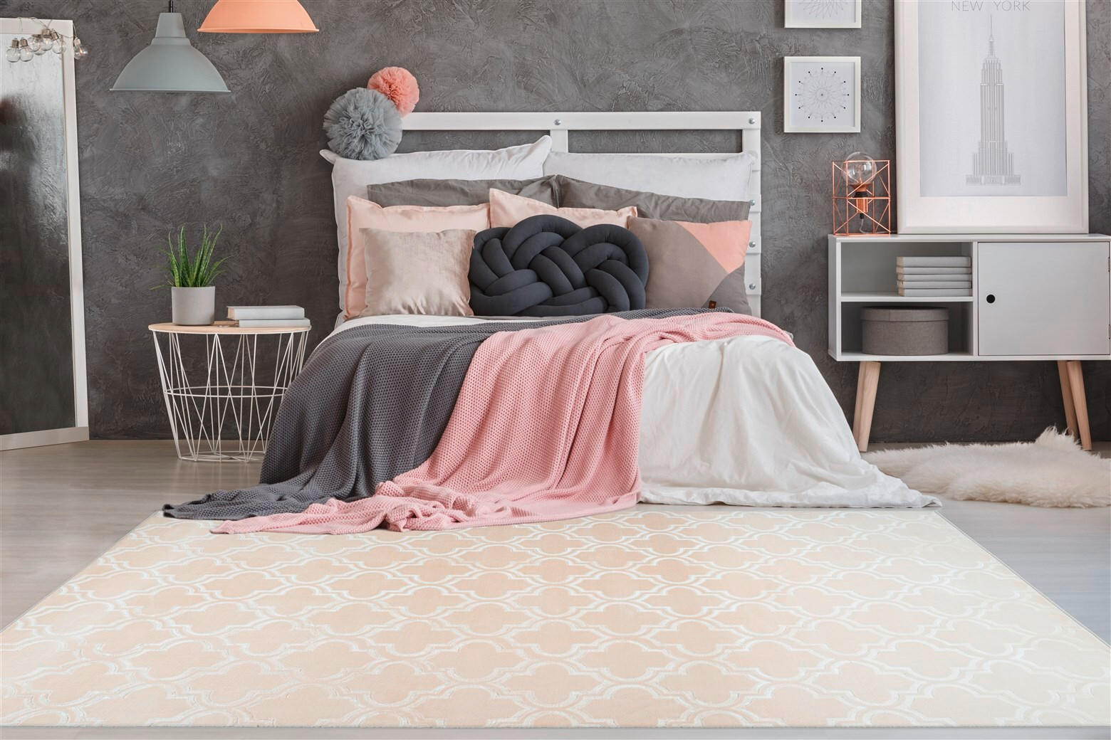 FLACHWEBETEPPICH 200/290 cm Monroe 100 Creme Creme  - Creme, KONVENTIONELL, Kunststoff/Textil (200/290cm)