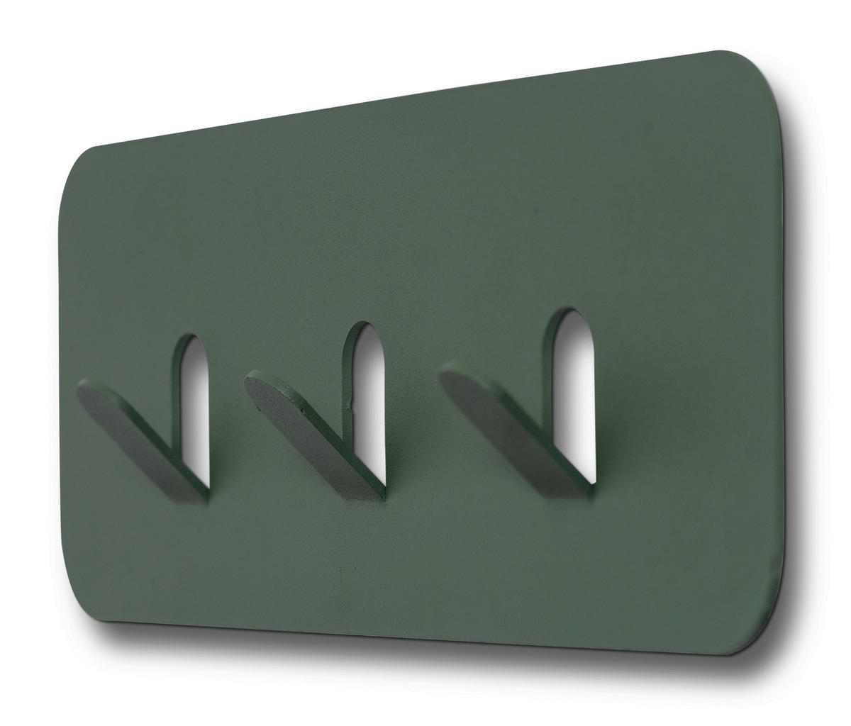 HAKENLEISTE  in Grün  - Grün, Design, Metall (30/10/3cm) - Xora