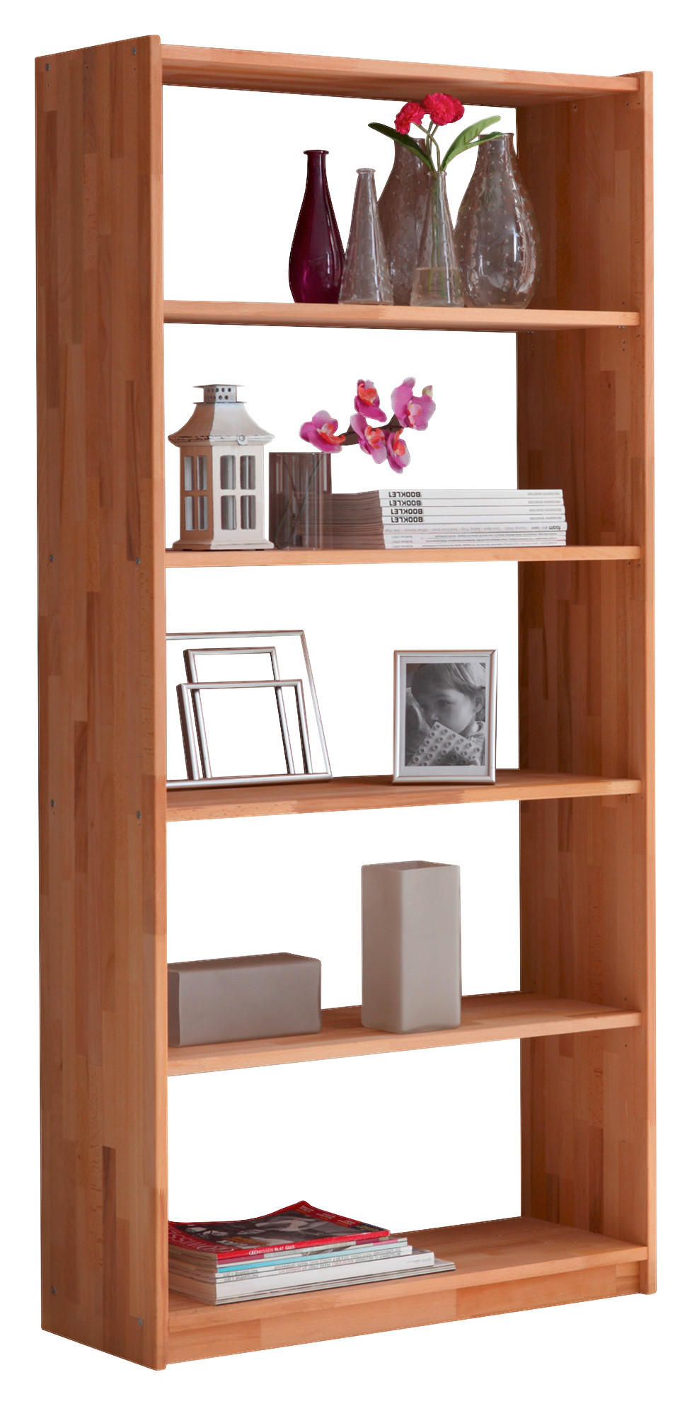 Regal Echtholz Massiv Simon 80 cm Buche Natur