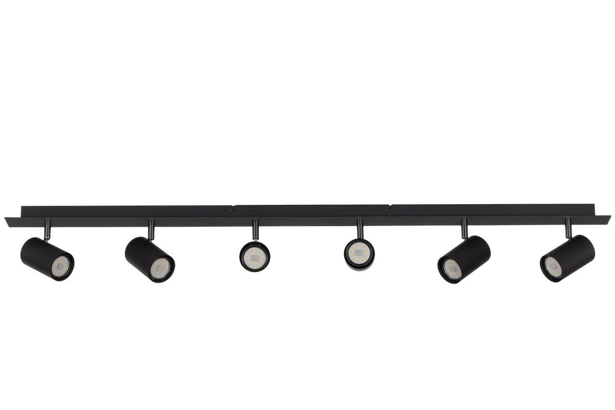 BODOVÉ SVIETIDLO, 35 W/GU10, 116/6/12,5 cm - čierna, Basics, kov (116/6/12,5cm) - Novel