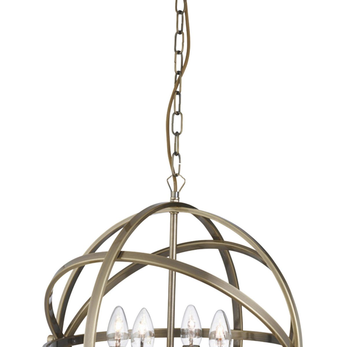 VISEČA SVETILKA  Orbit      46/116 cm      E14 - barve medenine, Design, kovina (46/116cm)