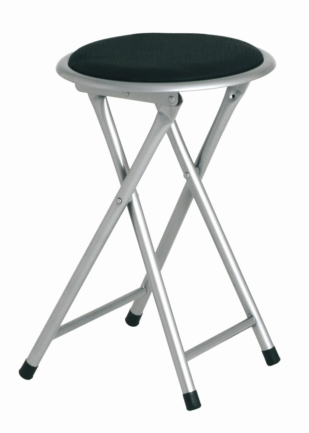 SKLOPIVA HOKLICA crna, boja aluminijuma - boja aluminijuma/crna, Dizajnerski, metal/tekstil (30/45/30cm) - Carryhome