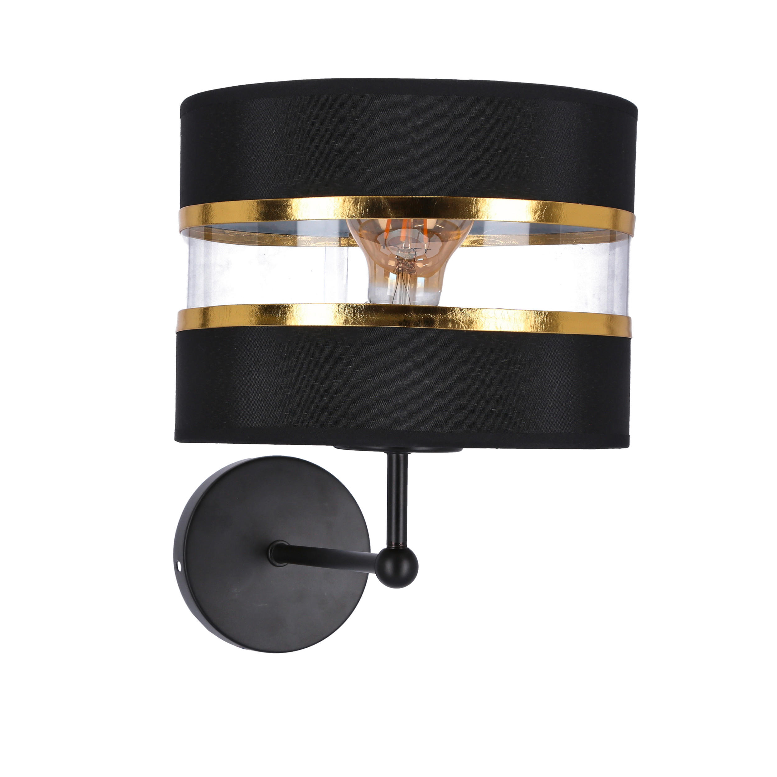 WANDLEUCHTE 26/28/20 cm   - Schwarz, Design, Metall (26/28/20cm)