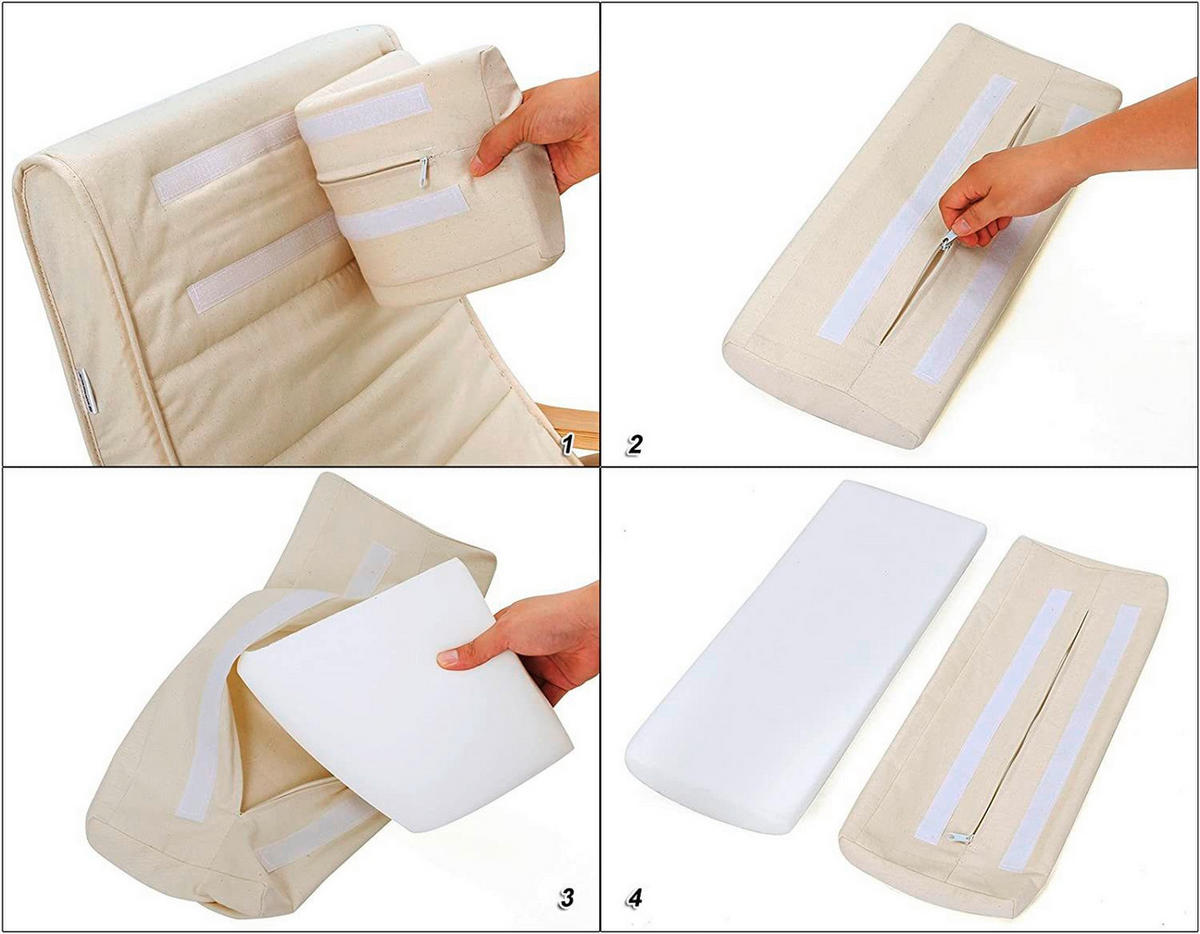 RELAXSESSEL Flachgewebe Nackenstütze, Relaxfunktion    - Beige, Trend, Holz/Textil (115/91/55cm) - Boxxx