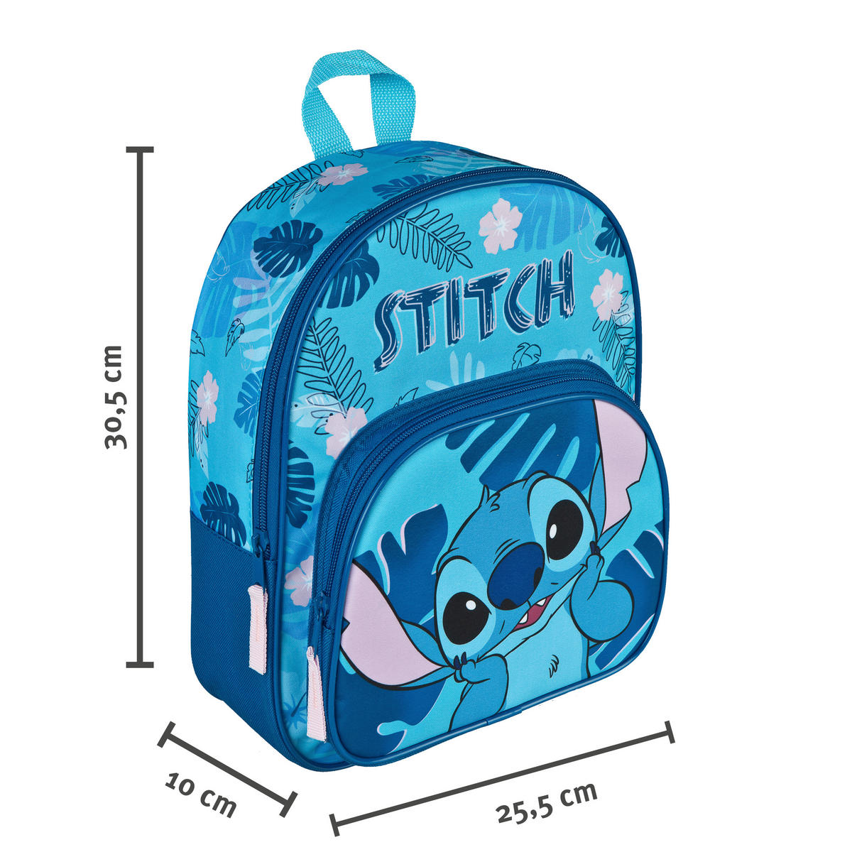 KINDERRUCKSACK  - Blau/Hellrosa, Basics, Textil (25/29,5/9,5cm) - Disney