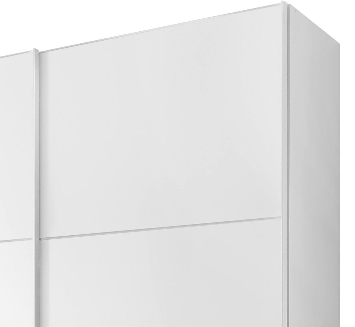 GARDEROB MED SKJUTDÖRRAR 188/222/68 cm 2-dörrar - vit/aluminiumfärg, Modern, trämaterial (188/222/68cm) - MID.YOU