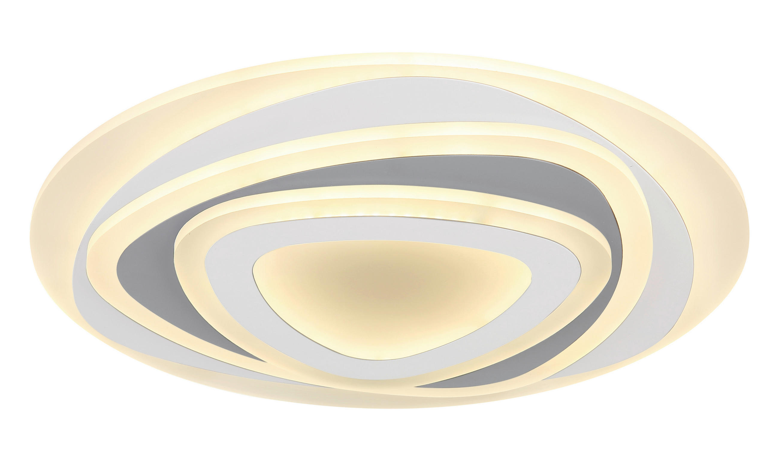 LED-DECKENLEUCHTE 50/6 cm   - Anthrazit/Weiß, Design, Kunststoff/Metall (50/6cm) - Globo