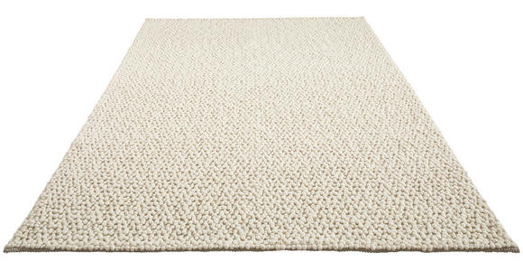 HANDWEBTEPPICH 130/190 cm Weiß  - Weiß, Natur, Textil (130/190cm) - Linea Natura