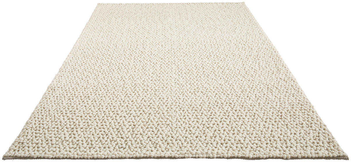 HANDWEBTEPPICH 160/230 cm Weiß  - Weiß, Natur, Textil (160/230cm) - Linea Natura
