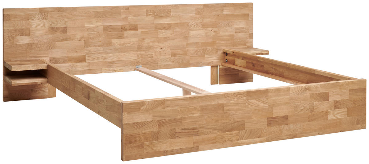 BETT 200/200 cm  in Wildeiche  - Wildeiche, Natur, Holz (200/200cm) - MID.YOU