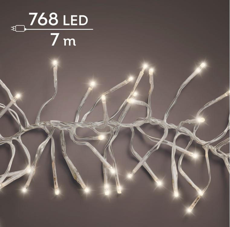 SVJETLOSNA GIRLANDA  - prozirno, Basics, metal/plastika (700cm) - X-Mas