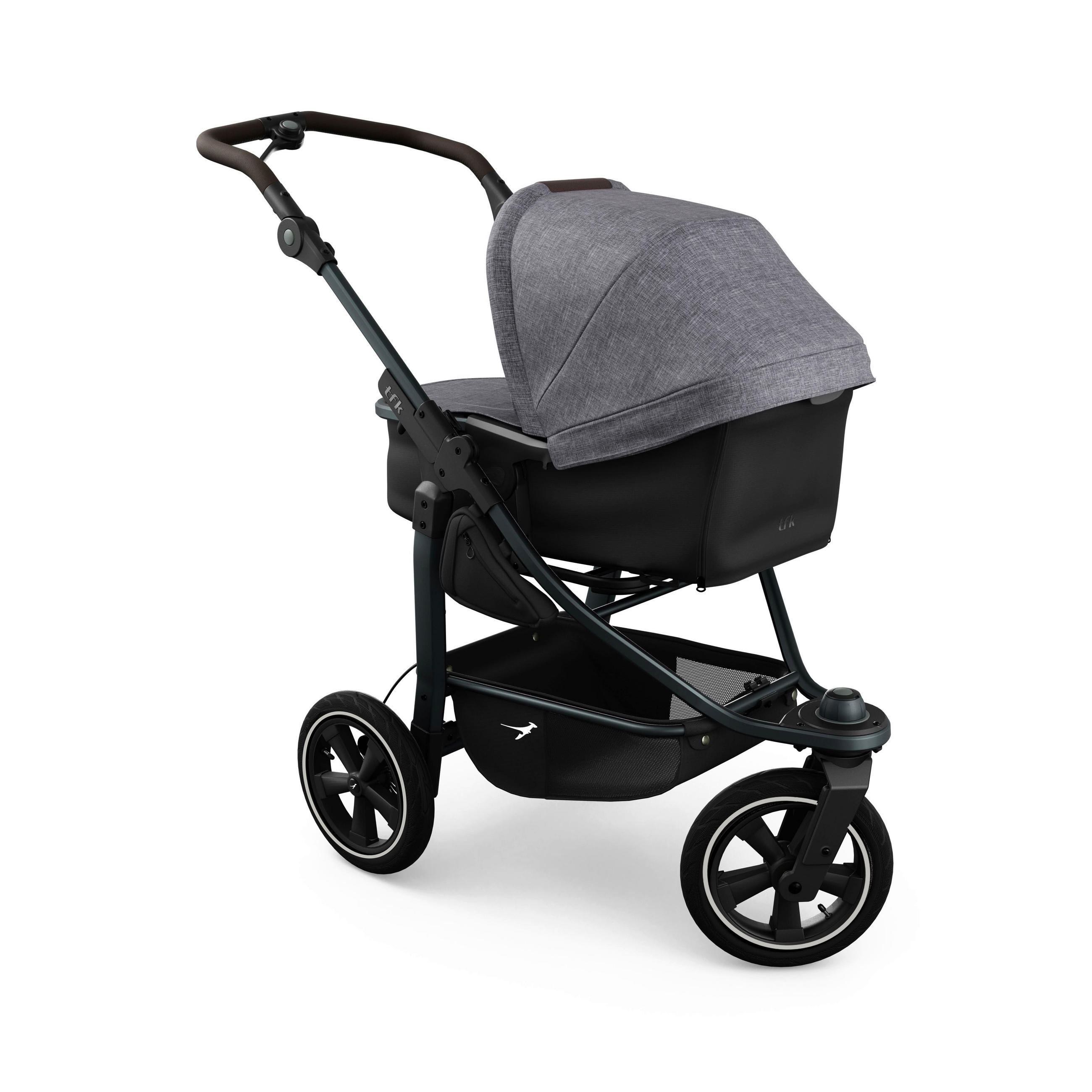 KOMBIKINDERWAGEN mono3 2-in-1 Kombikinderwagen  - Schwarz/Grau, Basics, Textil/Metall (57/111/120cm) - TFK