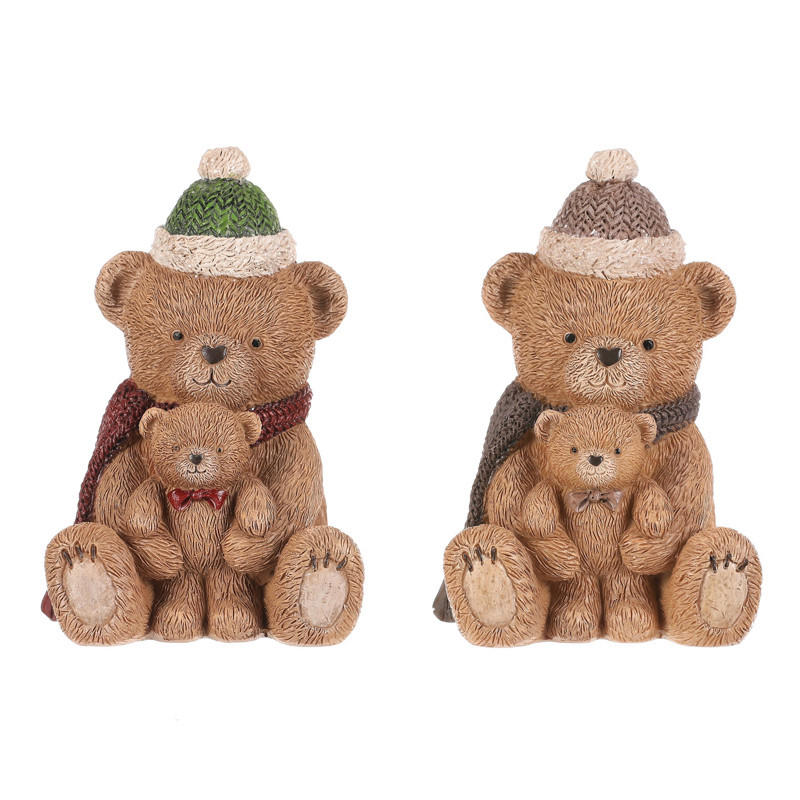 VIANOČNÁ FIGÚRKA - hnedá, Basics, plast (8/12/8cm)