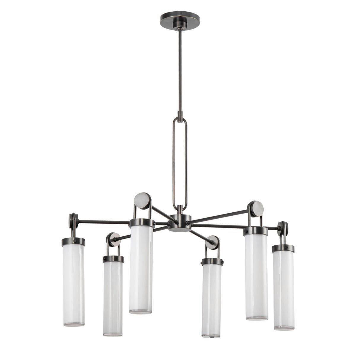 KRONLEUCHTER 75,2/81,7 cm   - Bronzefarben, KONVENTIONELL, Glas/Metall (75,2/81,7cm) - Elstead Lighting