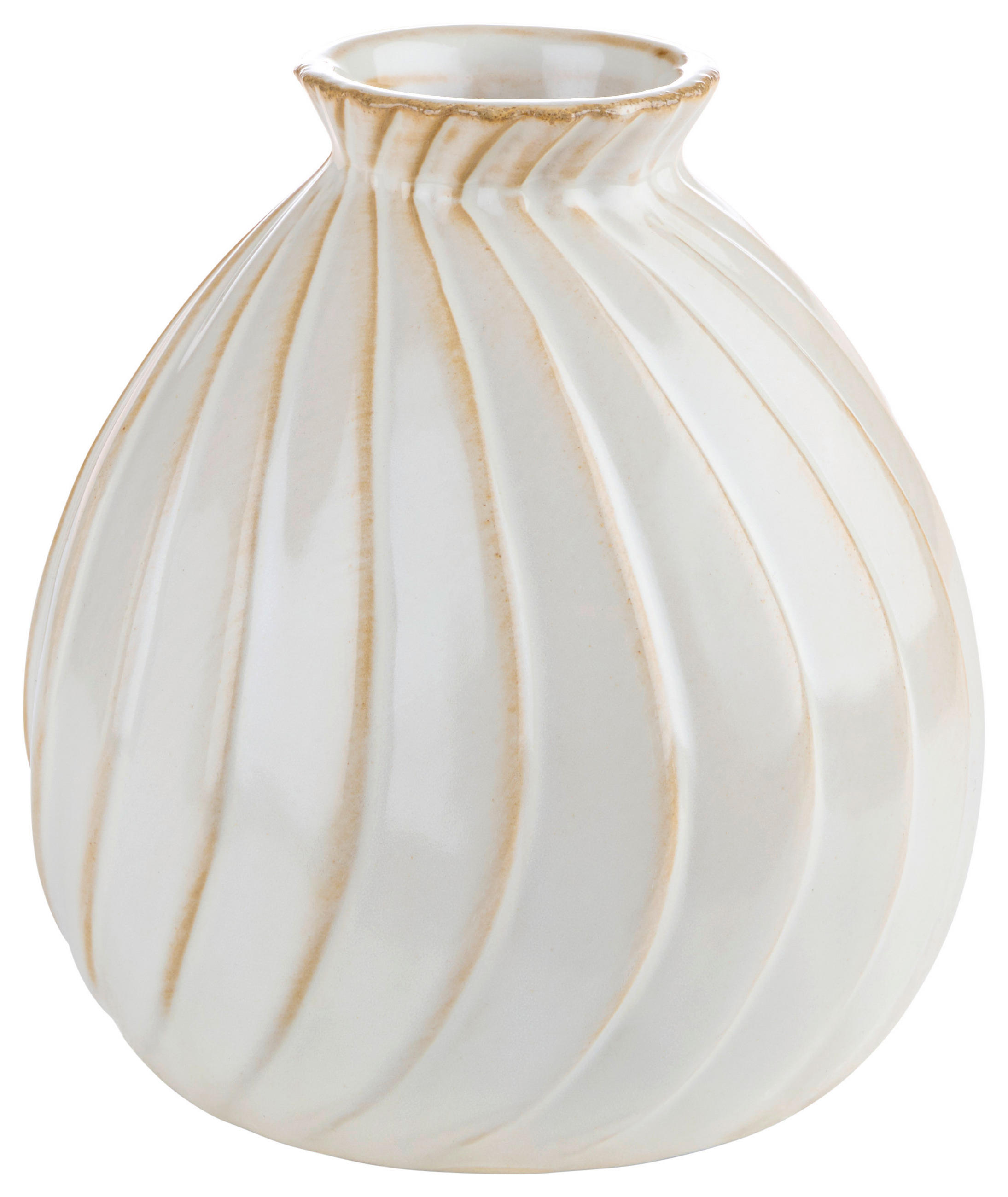 VÁZA, keramika, 11 cm  - béžová, Trend, keramika (11cm)