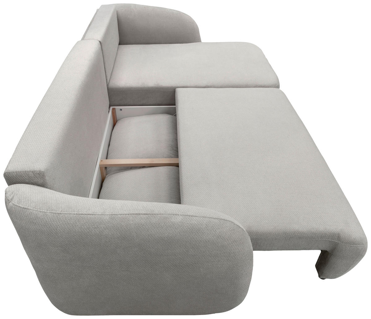 ECKSOFA PORTO Beige  - Beige/Schwarz, Design, Textil (270cm) - MID.YOU