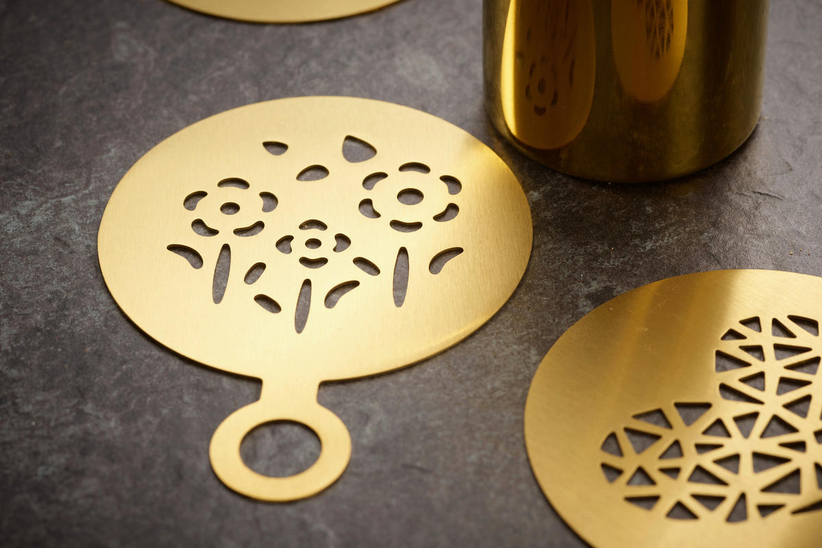KAFFEESET Goldfarben 23-teilig  - Goldfarben, Basics, Metall - Echtwerk