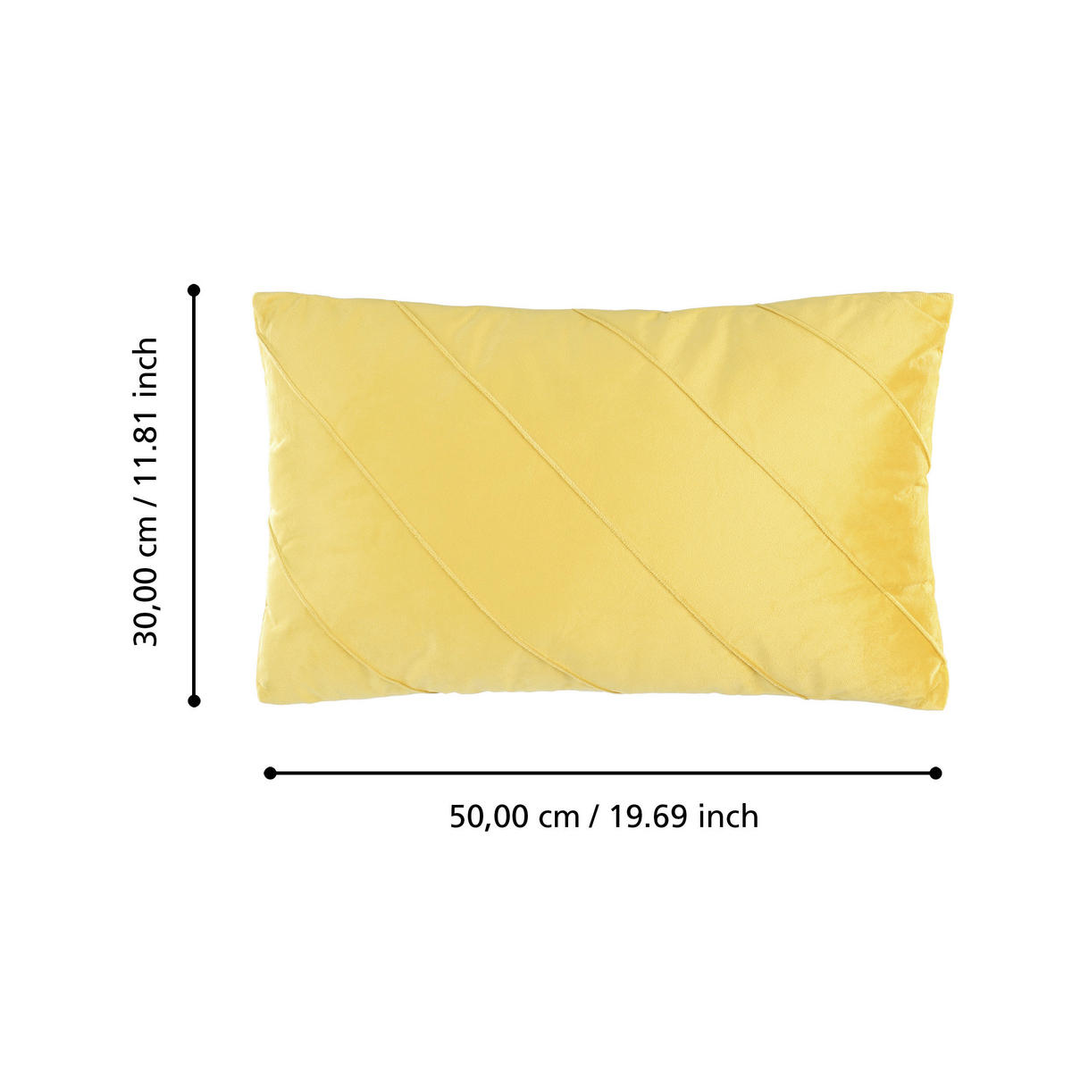 ZIERKISSEN  30/50 cm   - Gelb, Design, Textil (30/50cm) - Eglo