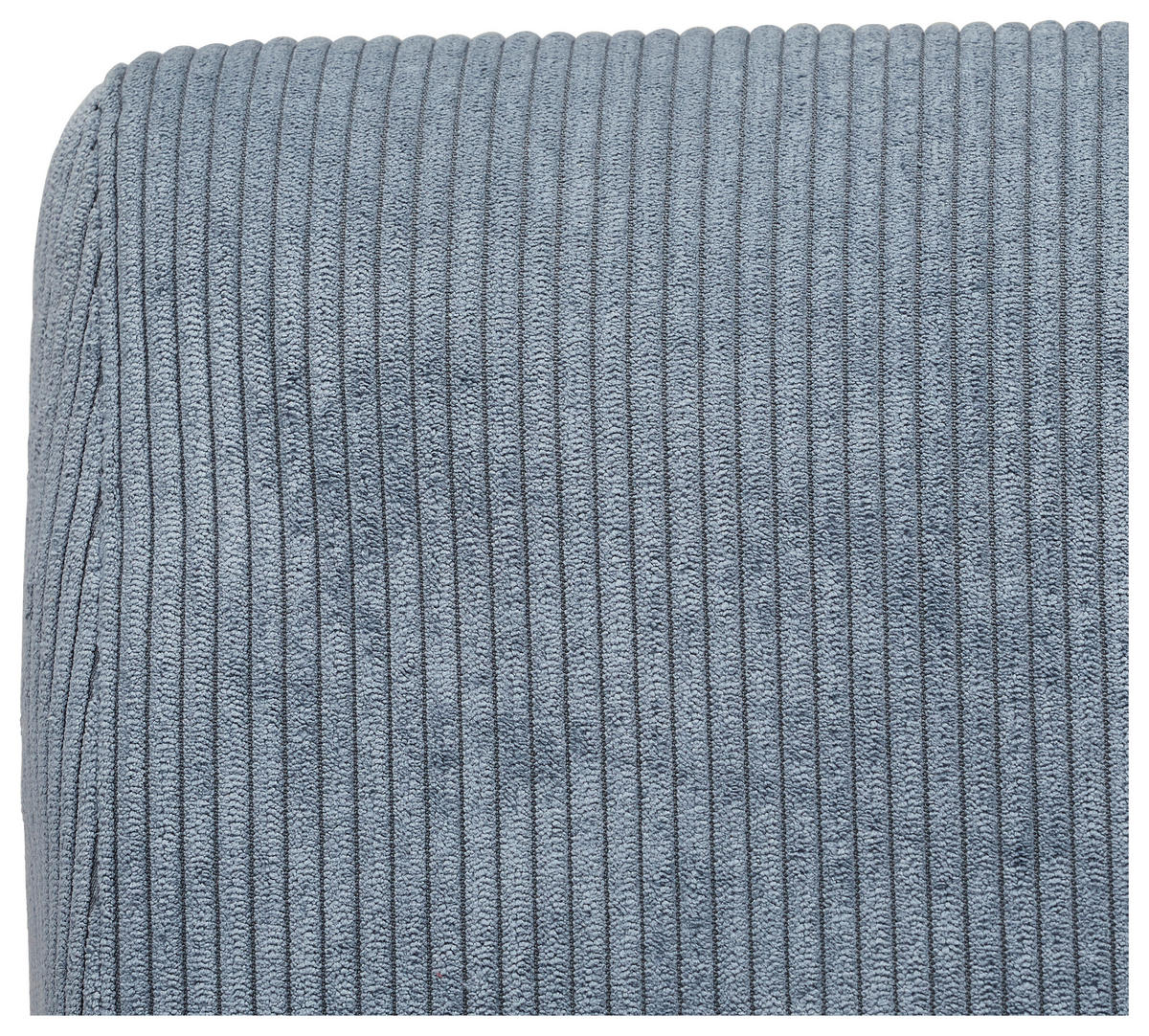 SESSEL in Cord Graublau  - Graublau/Schwarz, Design, Textil/Metall (64/83/82cm) - Hom`in