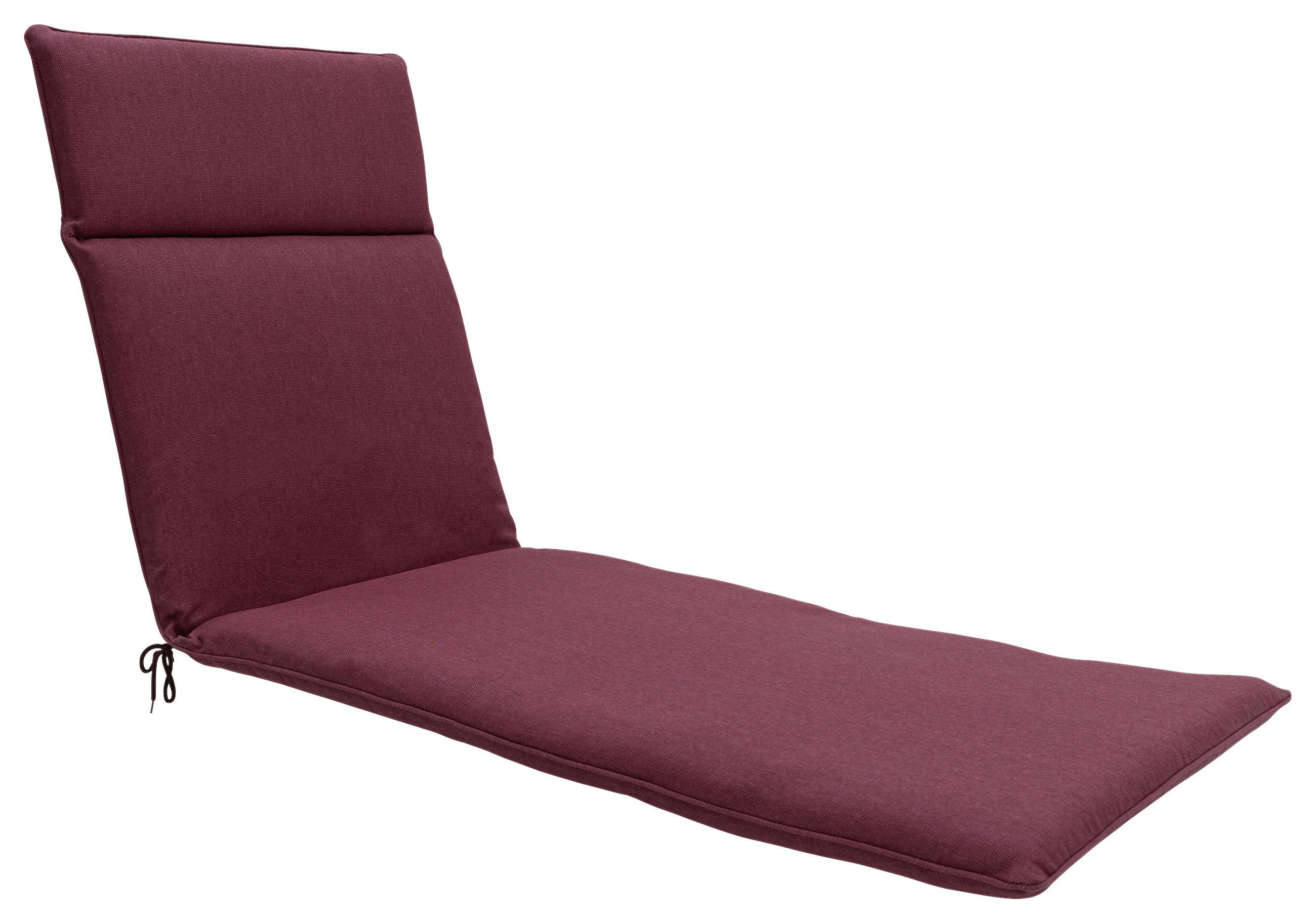 LIEGENAUFLAGE Uni  - Bordeaux, Basics, Textil (60/7/190cm)