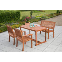GARTENSESSEL Holz Naturfarben  - Naturfarben, KONVENTIONELL, Holz (57,5/107/118cm) - Gardenson