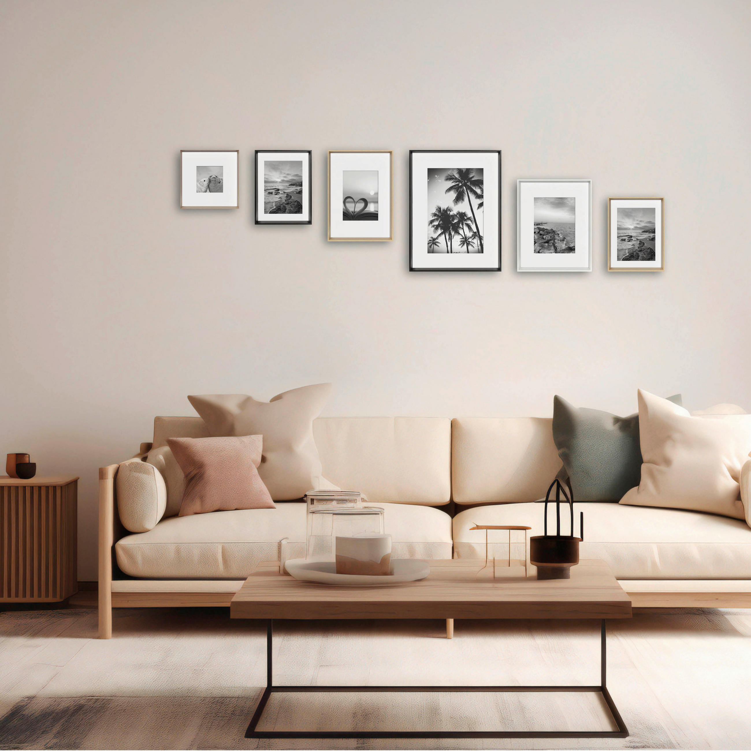 BILDERRAHMEN - Naturfarben, Basics, Glas/Holzwerkstoff (31/22,4cm)