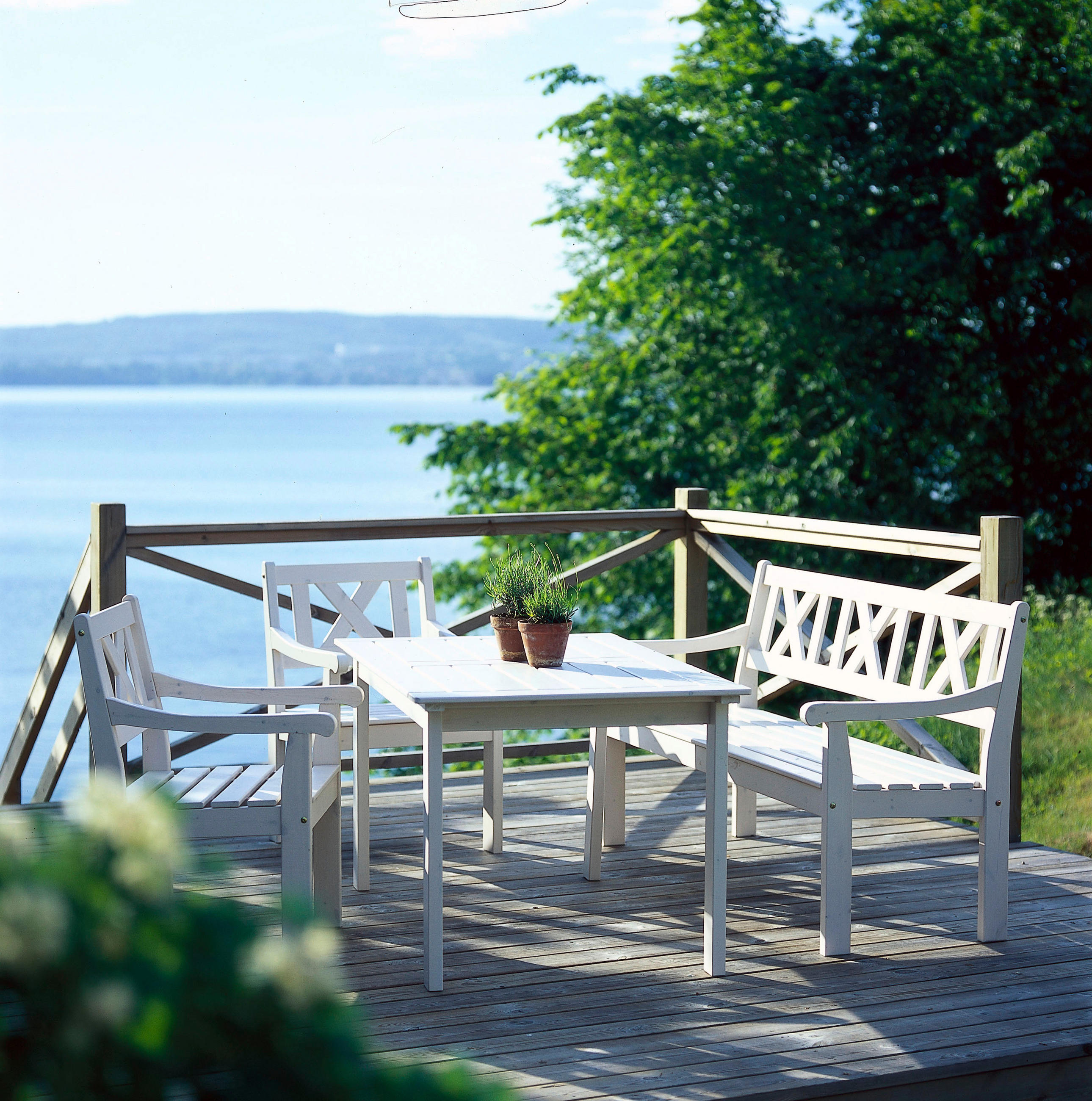 GARTENTISCH 135/80/69 cm Holz  - Weiß, Basics, Holz (135/80/69cm) - Hillerstorp