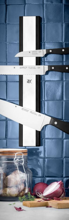 MESSERLEISTE  - Silberfarben/Schwarz, Design, Kunststoff/Metall (35cm) - WMF