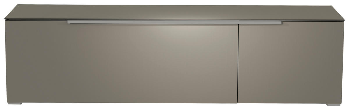 LOWBOARD Alufarben  160/43/45 cm  - Alufarben, Design, Glas/Holzwerkstoff (160/43/45cm) - Moderano