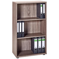 AKTENREGAL 65,1/110,9/34,5 cm  - Eichefarben/Schwarz, Basics, Holzwerkstoff/Kunststoff (65,1/110,9/34,5cm) - MID.YOU