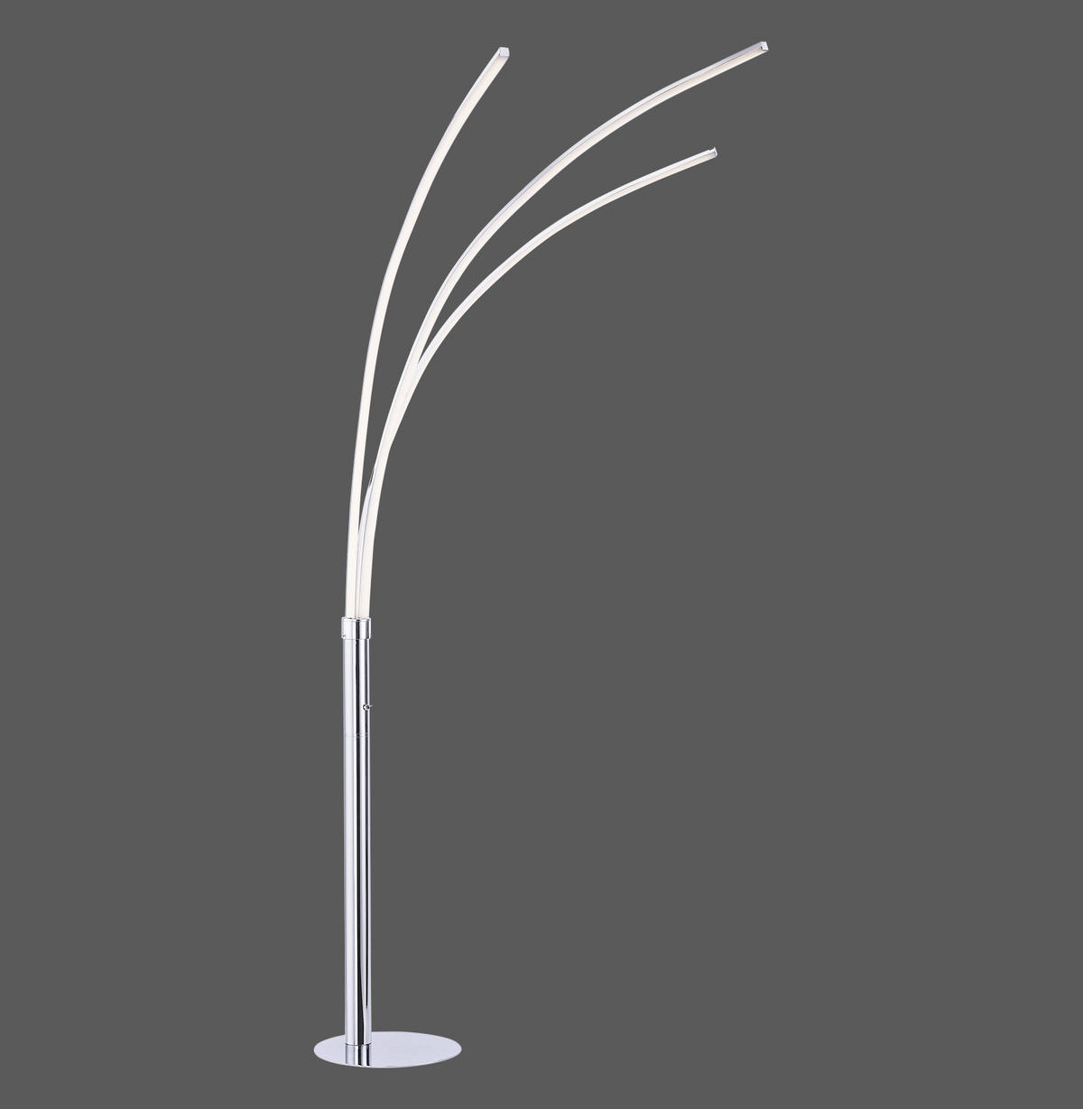 LED ÁLLÓLÁMPA - ezüst, Design, műanyag/fém (80/58/215cm)