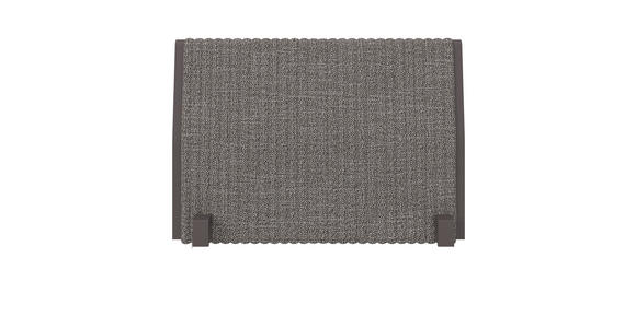 ARMLEHNE in Aluminium Webstoff - Dunkelgrau/Anthrazit, Design, Textil/Metall (65/45/7cm) - Dieter Knoll