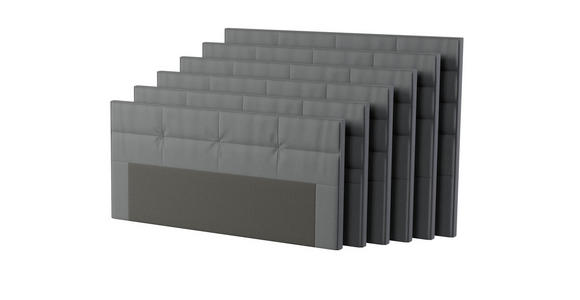 BOXSPRINGBETT 180/200 cm  in Schwarz  - Alufarben/Schwarz, KONVENTIONELL, Textil/Metall (180/200cm) - Dieter Knoll