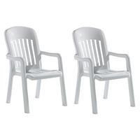 STAPELSESSEL Weiß  - Weiß, KONVENTIONELL, Kunststoff (64/96/70cm) - Siena Garden