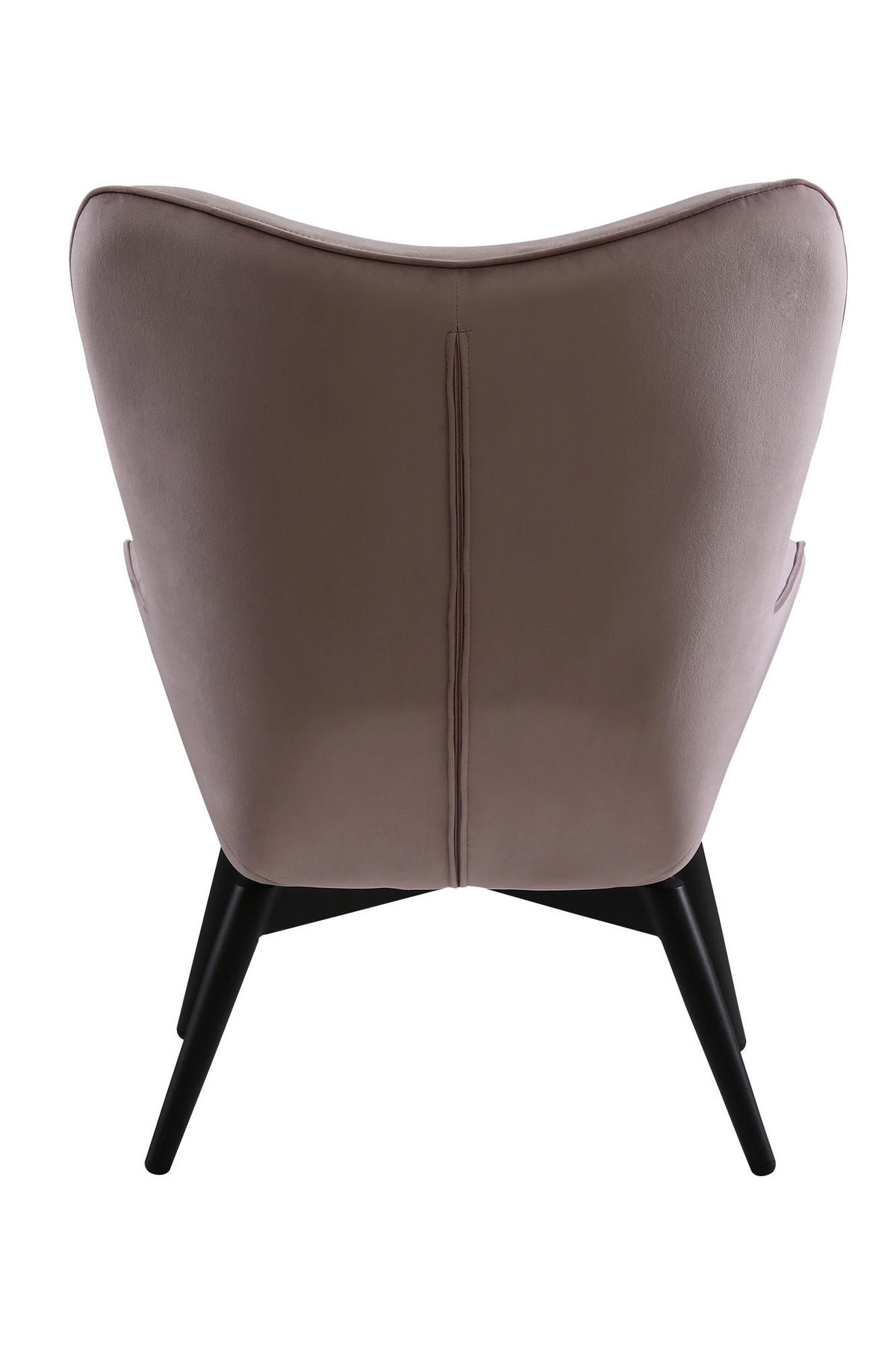 SESSEL in Samt Rosa  - Schwarz/Rosa, MODERN, Textil/Metall (80/92/99cm) - Livetastic