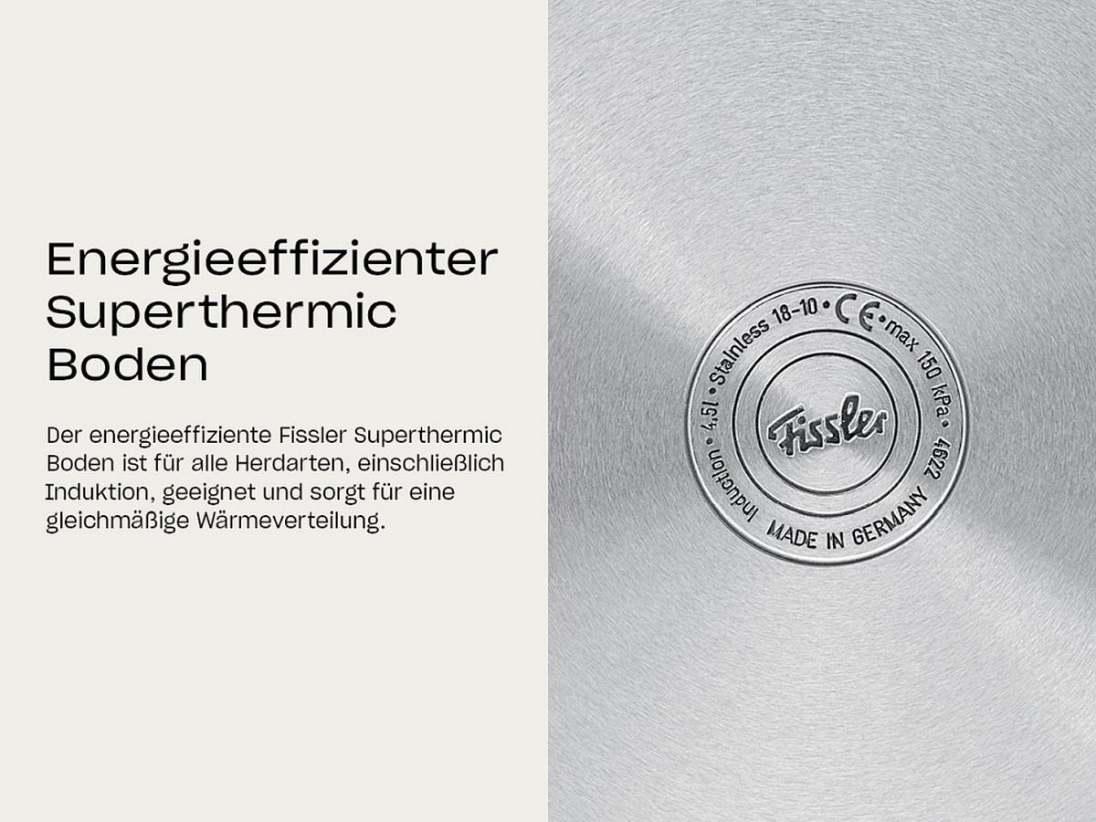 SCHNELLKOCHTOPF VITAQUICK GLOSSY® Poliert 6.0 L  - Silberfarben, Basics, Metall (6l) - Fissler
